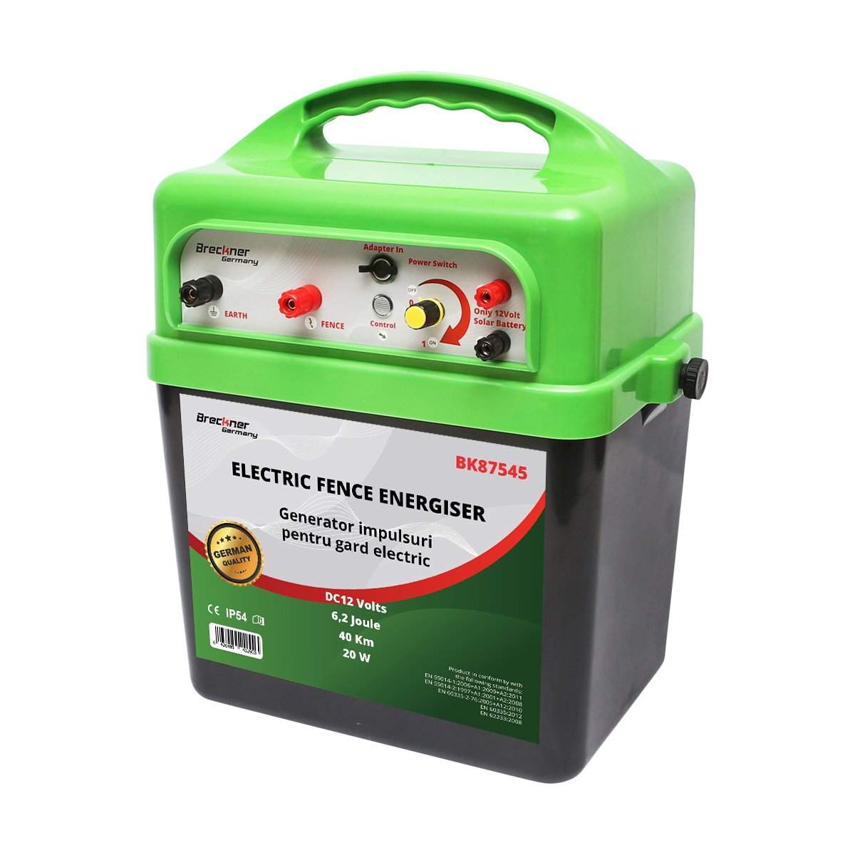 Aparat generator impulsuri DC 220V/AC 12V 6.2 Joule, 40 km gard electric Breckner Germany